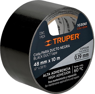 Cinta Americana 48mm x 10m Negro Truper Cinta Americana 48mm x 10m Negro Truper